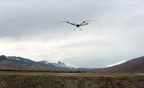 “察敌”XM20变距四旋翼无人机在海拔4600米满载起降