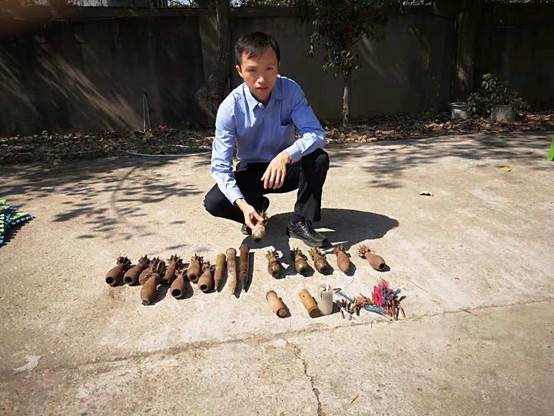 南昌市公安局开展危爆物品安全大排查发现废旧炮弹子弹雷管