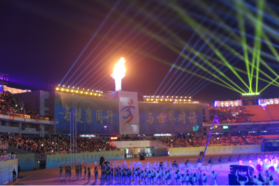 江西省第十五届运动会火炬塔成开幕式亮点